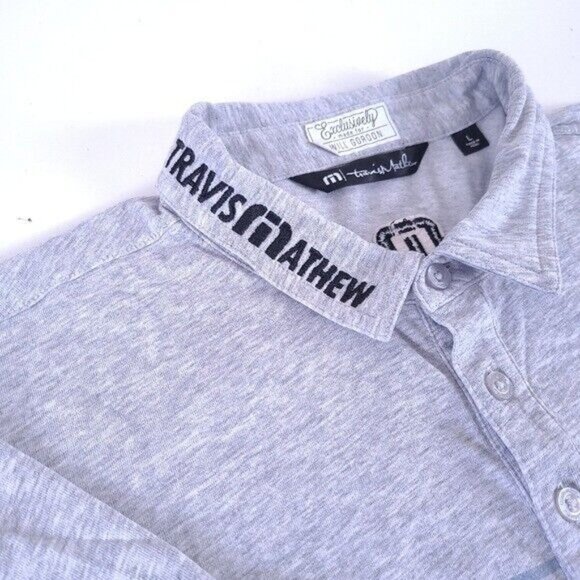 Travis Mathew Will Gordon Tour Issue Golf Pro Polo Shirt Size L - Picture 10 of 10